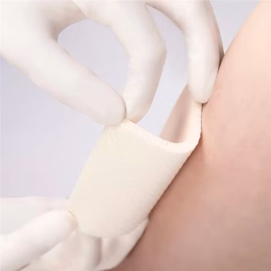 Steriler Silikonschaum-Wundverband, Silikongel-Klebstoff für die Pflege von Brandwunden oder Druckgeschwüren