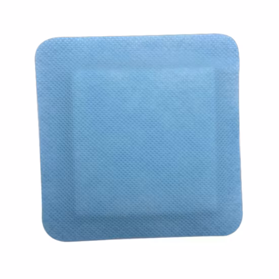 Sanfter, selbstklebender, ultraabsorbierender, hydrozellulärer, mit Kreuzbein umrandeter, hochabsorbierender Silikongel-Schaumverband zur Wundheilung